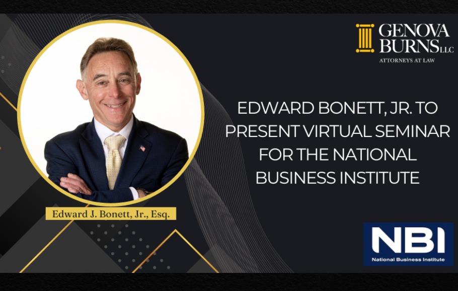 National Business Institute Flyer Featuring Edward Bonett Headshot