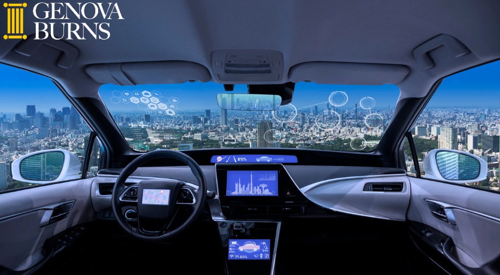 Autonomous vehicle cockpit with panoramic city view