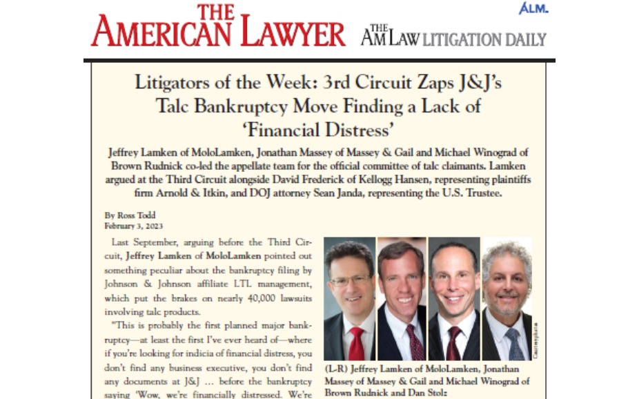 Image for Dan Stolz Earns Spot In Law.com Litigators Of The Week 