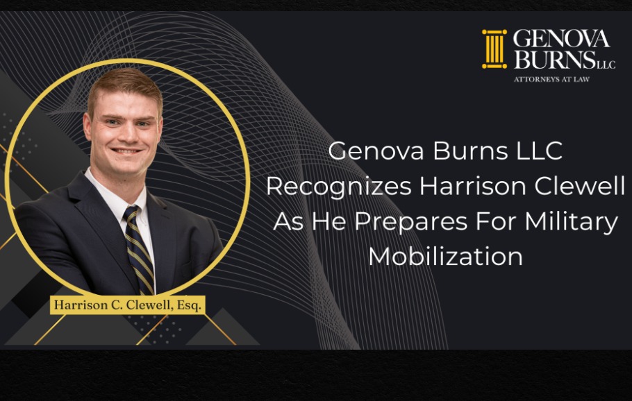 Branded image featuring the headshot of Harrison C. Clewell, Esq.