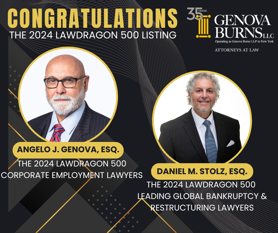 Angelo Genova And Daniel Stolz Named To Lawdragon 500 Listing | Genova ...