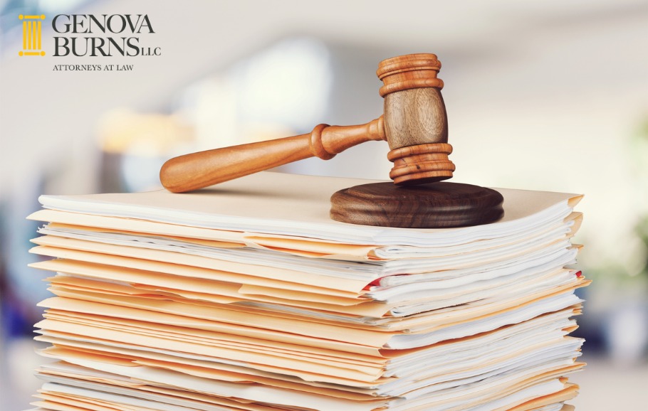 Gavel on pile of legal documents