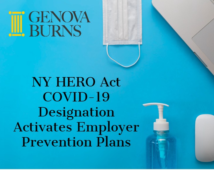 Image for NY HERO Act COVID-19 Designation Activates Employer Prevention Plans